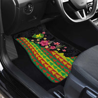Hawaiian Independence Day Car Mats Kanaka Maoli Symbols With Tapa Motifs and Tropical Plants LT03 - Polynesian Pride