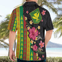 Hawaiian Independence Day Hawaiian Shirt Kanaka Maoli Symbols With Tapa Motifs and Tropical Plants LT03 - Polynesian Pride