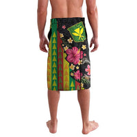 Hawaiian Independence Day Lavalava Kanaka Maoli Symbols With Tapa Motifs and Tropical Plants LT03 - Polynesian Pride