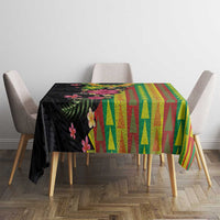 Hawaiian Independence Day Tablecloth Kanaka Maoli Symbols With Tapa Motifs and Tropical Plants LT03 - Polynesian Pride