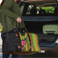 Hawaiian Independence Day Travel Bag Kanaka Maoli Symbols With Tapa Motifs and Tropical Plants LT03 - Polynesian Pride