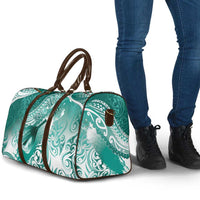 Personalised New Zealand Aotearoa Darts Masters Travel Bag Maori Art Tattoo with Tribal Dart Symbol Teal Color LT03 - Polynesian Pride