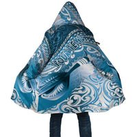 Personalised New Zealand Aotearoa Darts Masters Cloak Maori Art Tattoo with Tribal Dart Symbol Blue LT03 Unisex Blue - Polynesian Pride
