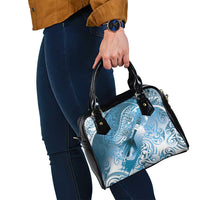 Personalised New Zealand Aotearoa Darts Masters Shoulder Handbag Maori Art Tattoo with Tribal Dart Symbol Blue LT03 - Polynesian Pride