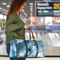 Personalised New Zealand Aotearoa Darts Masters Travel Bag Maori Art Tattoo with Tribal Dart Symbol Blue LT03 - Polynesian Pride