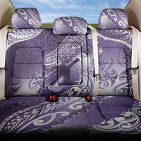 Personalised New Zealand Aotearoa Darts Masters Back Car Seat Cover Maori Art Tattoo with Tribal Dart Symbol Purple LT03 One Size Purple - Polynesian Pride