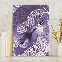 Personalised New Zealand Aotearoa Darts Masters Canvas Wall Art Maori Art Tattoo with Tribal Dart Symbol Purple LT03 Without Frame Purple - Polynesian Pride