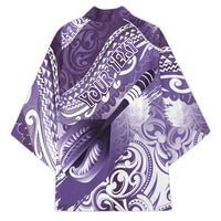 Personalised New Zealand Aotearoa Darts Masters Kimono Maori Art Tattoo with Tribal Dart Symbol Purple LT03 - Polynesian Pride