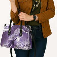Personalised New Zealand Aotearoa Darts Masters Leather Bag Maori Art Tattoo with Tribal Dart Symbol Purple LT03 - Polynesian Pride