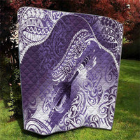 Personalised New Zealand Aotearoa Darts Masters Quilt Maori Art Tattoo with Tribal Dart Symbol Purple LT03 - Polynesian Pride