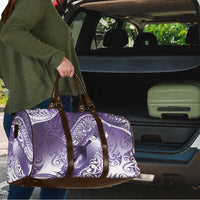 Personalised New Zealand Aotearoa Darts Masters Travel Bag Maori Art Tattoo with Tribal Dart Symbol Purple LT03 - Polynesian Pride