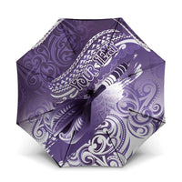 Personalised New Zealand Aotearoa Darts Masters Umbrella Maori Art Tattoo with Tribal Dart Symbol Purple LT03 One Size Folded 11.42 inch Opened Diameter 37.4 inch Purple - Polynesian Pride