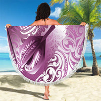 Personalised New Zealand Aotearoa Darts Masters Beach Blanket Maori Art Tattoo with Tribal Dart Symbol Pink LT03 - Polynesian Pride