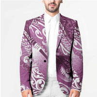 Personalised New Zealand Aotearoa Darts Masters Blazer Maori Art Tattoo with Tribal Dart Symbol Pink LT03 - Polynesian Pride