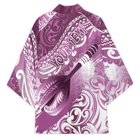 Personalised New Zealand Aotearoa Darts Masters Kimono Maori Art Tattoo with Tribal Dart Symbol Pink LT03 - Polynesian Pride