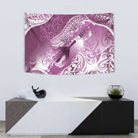 Personalised New Zealand Aotearoa Darts Masters Tapestry Maori Art Tattoo with Tribal Dart Symbol Pink LT03 - Polynesian Pride