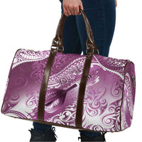 Personalised New Zealand Aotearoa Darts Masters Travel Bag Maori Art Tattoo with Tribal Dart Symbol Pink LT03 - Polynesian Pride