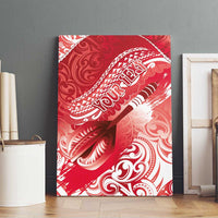 Personalised New Zealand Aotearoa Darts Masters Canvas Wall Art Maori Art Tattoo with Tribal Dart Symbol Red LT03 - Polynesian Pride