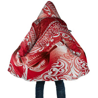 Personalised New Zealand Aotearoa Darts Masters Cloak Maori Art Tattoo with Tribal Dart Symbol Red LT03 Unisex Red - Polynesian Pride