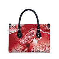 Personalised New Zealand Aotearoa Darts Masters Leather Bag Maori Art Tattoo with Tribal Dart Symbol Red LT03 - Polynesian Pride