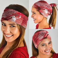 Personalised New Zealand Aotearoa Darts Masters Neck Gaiter Maori Art Tattoo with Tribal Dart Symbol Red LT03 - Polynesian Pride
