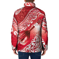 Personalised New Zealand Aotearoa Darts Masters Padded Jacket Maori Art Tattoo with Tribal Dart Symbol Red LT03 - Polynesian Pride
