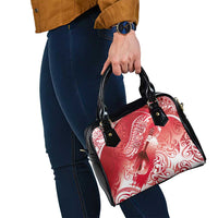 Personalised New Zealand Aotearoa Darts Masters Shoulder Handbag Maori Art Tattoo with Tribal Dart Symbol Red LT03 - Polynesian Pride