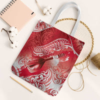 Personalised New Zealand Aotearoa Darts Masters Tote Bag Maori Art Tattoo with Tribal Dart Symbol Red LT03 White Strap One Size Red - Polynesian Pride