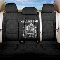 New Zealand World Cup 2023 Back Car Seat Cover Go Champion NZ Rugby Forever Maori All Black LT03 One Size Black - Polynesian Pride