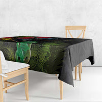 New Zealand Tui Tablecloth Guardians of the Hei Tiki - Maori Art and Plants LT03 - Polynesian Pride