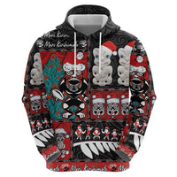 New Zealand Christmas Hoodie Maori Christmas Spirit - Meri Kirihimete LT03 - Polynesian Pride