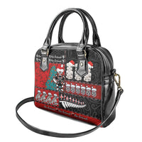 New Zealand Christmas Shoulder Handbag Maori Christmas Spirit - Meri Kirihimete LT03 - Polynesian Pride