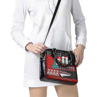 New Zealand Christmas Shoulder Handbag Maori Christmas Spirit - Meri Kirihimete LT03 - Polynesian Pride