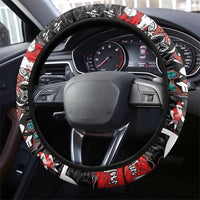 New Zealand Christmas Steering Wheel Cover Maori Christmas Spirit - Meri Kirihimete LT03 - Polynesian Pride