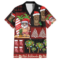 Hawaiian Christmas Hawaiian Shirt - Mele Kalikimaka Island Holiday Vibes - Black Red LT03 Black - Red - Polynesian Pride