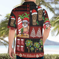 Hawaiian Christmas Hawaiian Shirt - Mele Kalikimaka Island Holiday Vibes - Black Red LT03 - Polynesian Pride