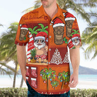 Hawaiian Christmas Hawaiian Shirt - Mele Kalikimaka Island Holiday Vibes - Red Orange LT03 - Polynesian Pride