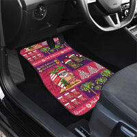 Hawaiian Christmas Car Mats - Mele Kalikimaka Island Holiday Vibes - Pink Purple LT03 - Polynesian Pride
