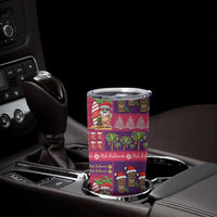 Hawaiian Christmas Tumbler Cup - Mele Kalikimaka Island Holiday Vibes - Pink Purple LT03 - Polynesian Pride