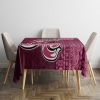 Fiji Adi Cakobau School Tablecloth Tropical Flower and Tapa Pattern LT03 - Polynesian Pride