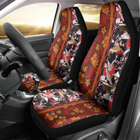 Japanese Culture Hawaii Style Car Seat Cover Hawaiian Tribal and Japanese Pattern Together Culture LT03 - Polynesian Pride