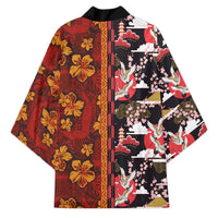 Japanese Culture Hawaii Style Kimono Hawaiian Tribal and Japanese Pattern Together Culture LT03 - Polynesian Pride