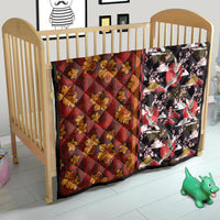 Pan-Pacific Festival Quilt Hawaiian Tribal and Japanese Pattern Together Culture