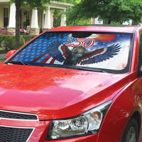 Philippines and United States Semiquincentennial Auto Sun Shade Eagle and National Flag Style
