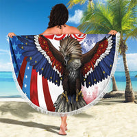Philippines and United States Semiquincentennial Beach Blanket Eagle and National Flag Style