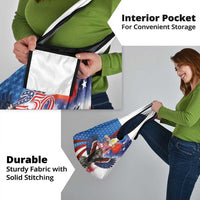 Philippines and United States Semiquincentennial Grocery Bag Eagle and National Flag Style