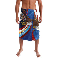 American Samoa and United States Semiquincentennial Lavalava Bald Eagle with National Flag Style