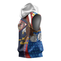 American Samoa and United States Semiquincentennial Sleeveless Hoodie Bald Eagle with National Flag Style