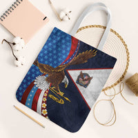 American Samoa and United States Semiquincentennial Tote Bag Bald Eagle with National Flag Style