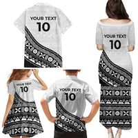 Custom Fijian Rugby Family Matching Puletasi and Hawaiian Shirt Tapa Pattern and Palm Tree Tribal LT03 - Polynesian Pride